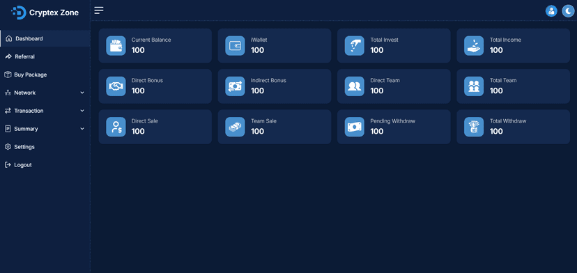 Referral User Dashboard